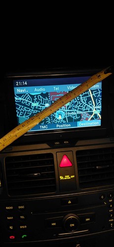 Mercedes w204 folding sat nav - folding,