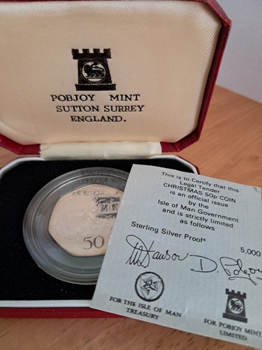 Isle man 925 silver proof - isle, of