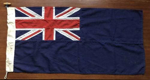 Vintage blue ensign flag - blue, sewn