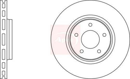 Brake disc front vented - disc,