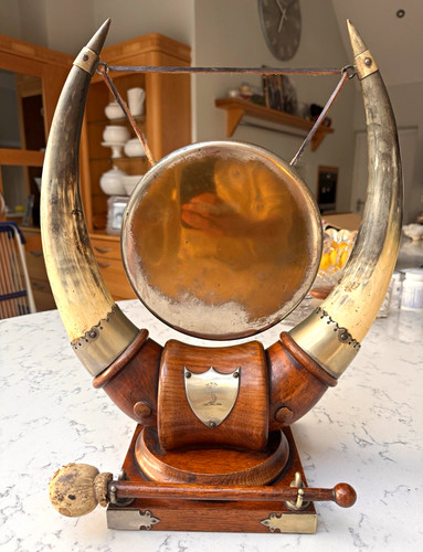 Antique mounted dinner gong - dinner, on