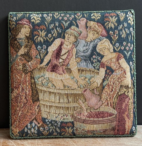 Vintage medieval tapestry wall