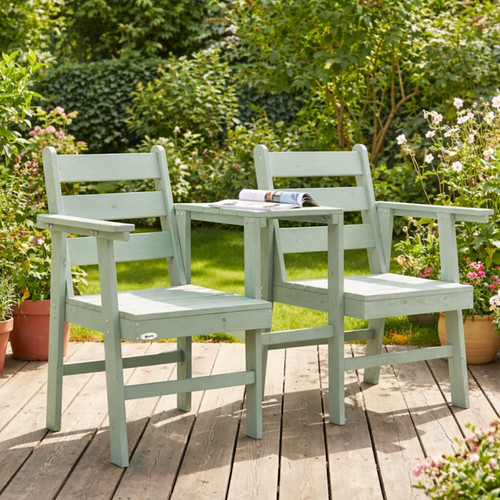 Wooden garden bench love - wooden,