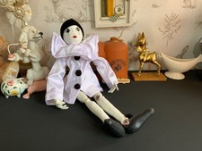 OOAK Pierrot hand made button