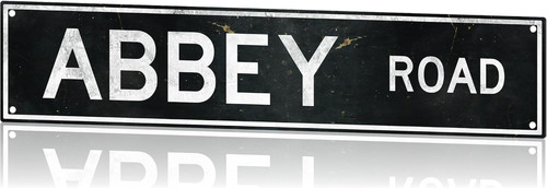 Abbey road metal sign - abbey,