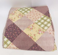 Shabby Chic Patchwork Bedroom Bedspread Quilt Throw Double 230x260cm NEW