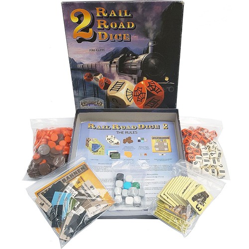 Railroad dice board game - railroad,