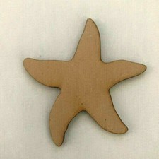 Starfish MDF Craft Shape Sea Star Aquarium Wooden Blank Decoration Embellishment