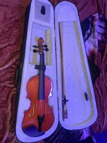 Size violin with bow - with, and