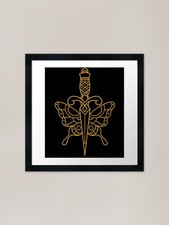 Traditional butterfly dagger