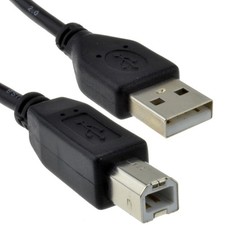 USB Printer Cable 2.0 Leads A Plug to B 25cm/50cm/1m/2m/3m/5m Canon Epson HP UK