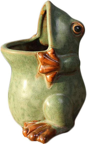 Ceramic frog shaped - ceramic,