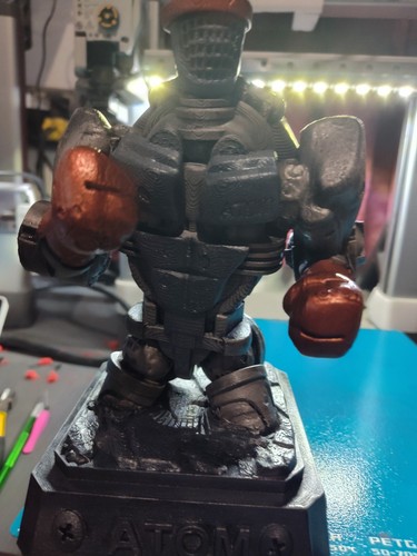 Bust statue boxing robot - bust,