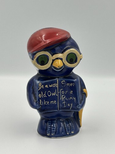 Vintage 1950s ceramic owl - vintage,