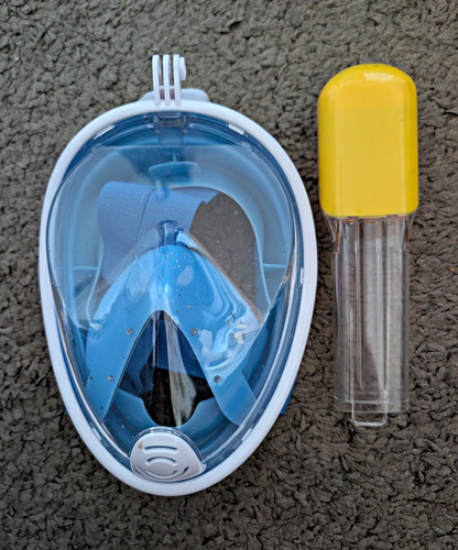 Full face snorkel mask dry - full,