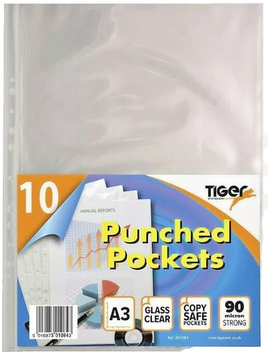 Punched pockets filing clear - filing,