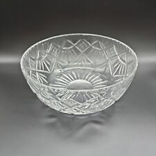 Vintage Edinburgh Cut Crystal Bowl 20cm Diameter 9cm Depth