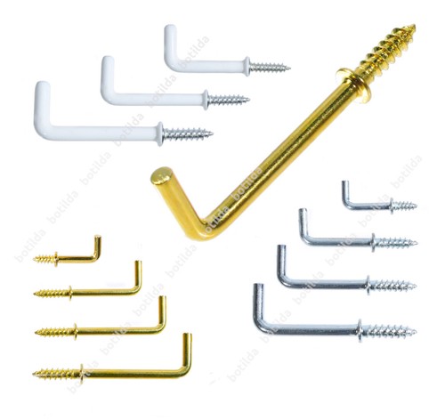 Dresser hooks brass white - hooks,