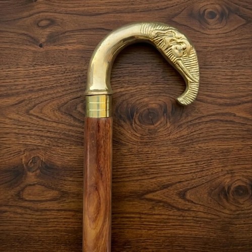 Handmade wooden walking cane - wooden,