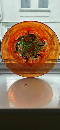 Hand blown art glass - art, bowl