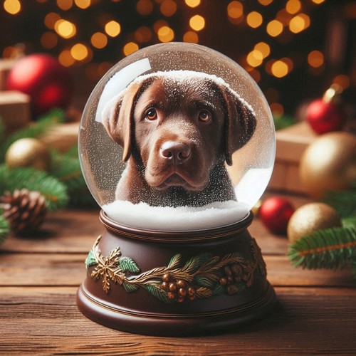 Chocolate labrador cross - labrador,