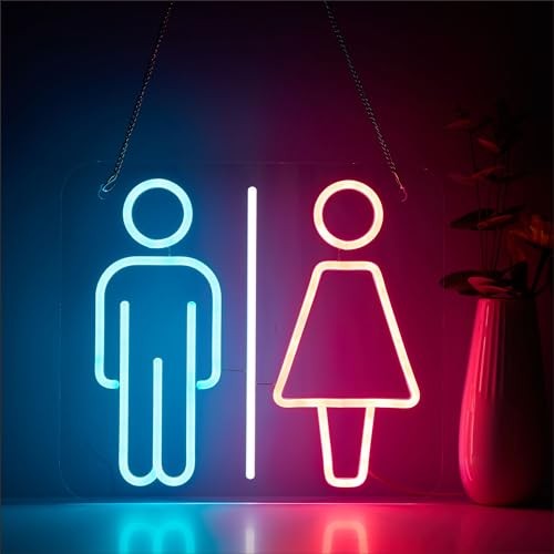 Restroom neon sign - restroom,