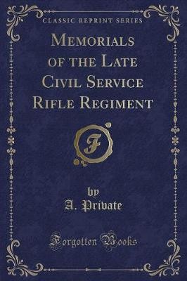 Memorials the late civil - of,