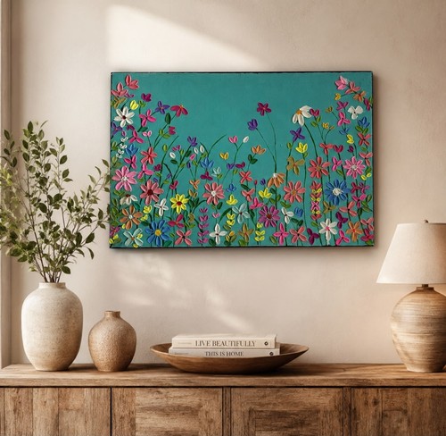 Petals paradise painting - in,