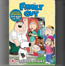 Family Guy Season Eight DVD 2009 TV Series Rated 15 Comedy 290 Minutes Used