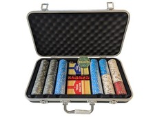 300pc poker cash set - cash, uk