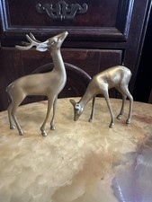 Vintage Brass Spotted Deer -