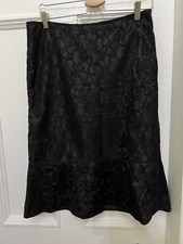 Pur Una M&S Gorgeous Black Lace skirt size 12 Exc Condition