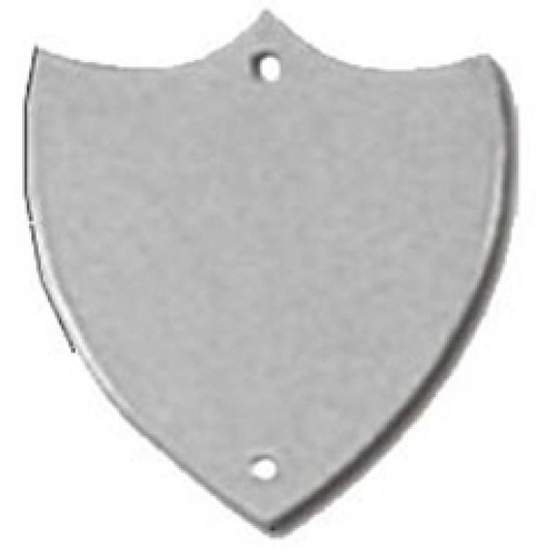 Flat silver trophy side shield - trophy,