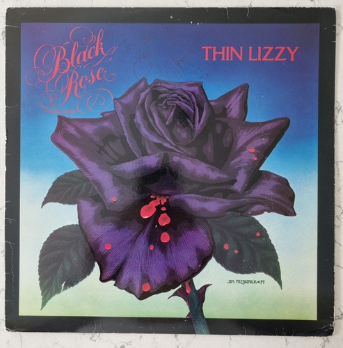 Signed thin lizzy - black, rose
