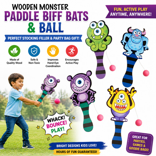 Wooden monster paddle - wooden,