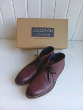 Coogan London Mens Brompton Oxblood Lace Up Shoes Size 9 Boxed  CS