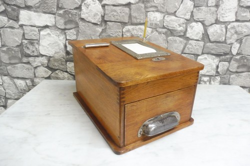 Antique wooden cash register - antique,