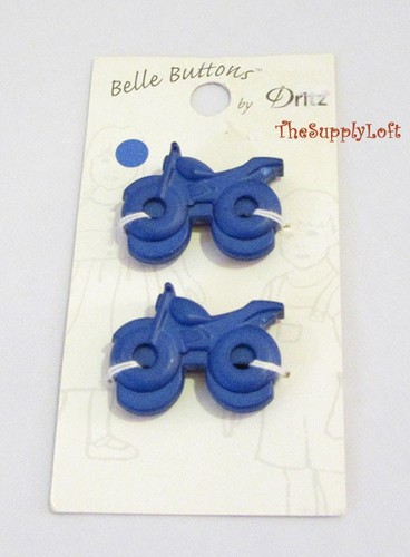 Vintage new blue motorcycle - new,