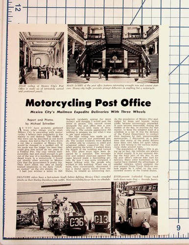 Motorcycling post office - post,