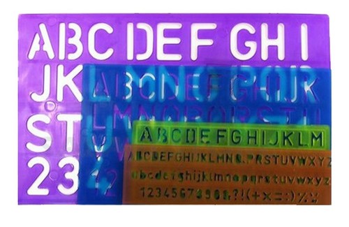 Stencil set letters - stencil,