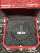 Cartier Love Small Ring, platinum, Size L … All Paper Work
