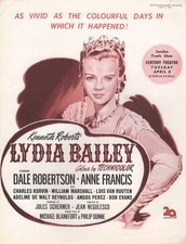 Kine Weekly Advert Lydia Bailey 1952 Anne Francis Dale Robertson