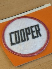 Cooper Sports Cars Vintage Fabric Patch Sew On Badge 1970’s. Mk1 Mini Cooper S