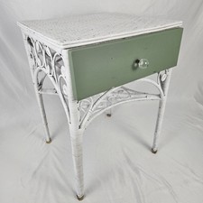 Vintage Peacock Wicker End