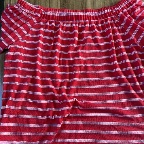 Ladies red white top from - ladies,