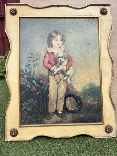 Vintage framed print child - vintage, of