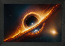 Black Hole Framed Wall Art