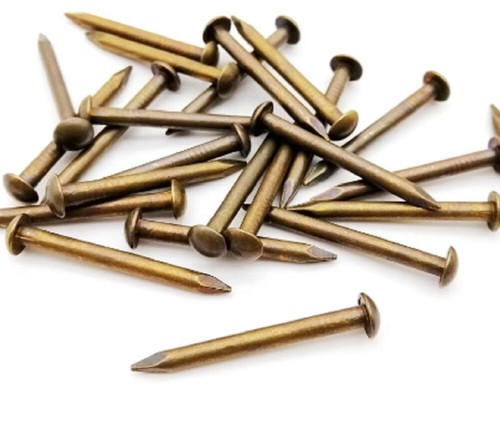 Bronze brass colour pins nails - colour,