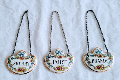 Coalport decanter labels - coalport, fine