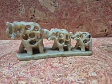 Elephants soap stone carving - soap,